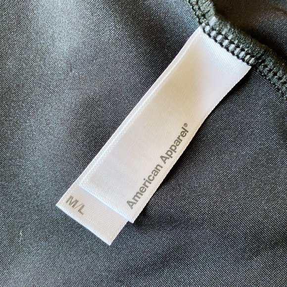 AMERICAN APPAREL BLACK MESH TOP MINI DRESS - Picture 5 of 5